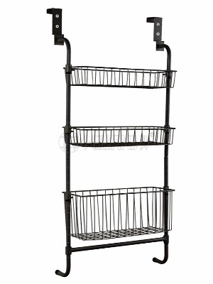 三層金屬門后掛籃架 三層金屬門后掛籃架