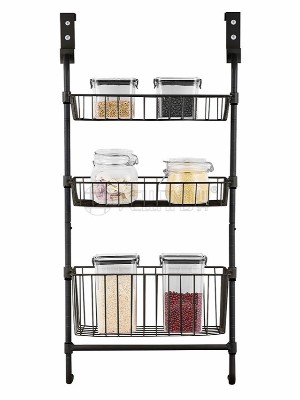 三層金屬門后掛籃架 三層金屬門后掛籃架