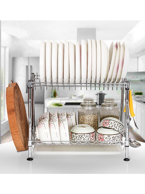 雙層瀝水餐具碗碟架 雙層瀝水餐具碗碟架