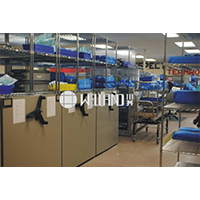 醫院藥房網格移動式貨架_醫院工程項目電鍍鉻線網貨架解決方案（1）