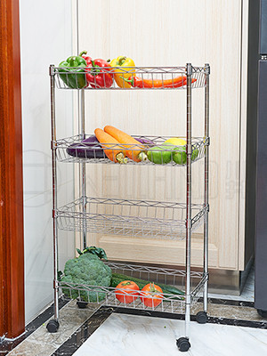 金屬鍍鉻置物架_層架組合式鐵藝網籃架-川井 (2)