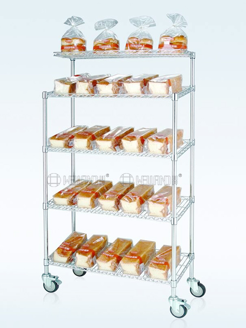 四層烘焙面包甜點零食展示架 四層烘焙面包甜點零食展示架