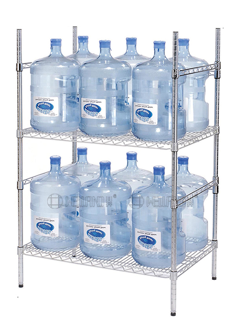兩層電鍍鉻水桶貨架 兩層電鍍鉻水桶貨架
