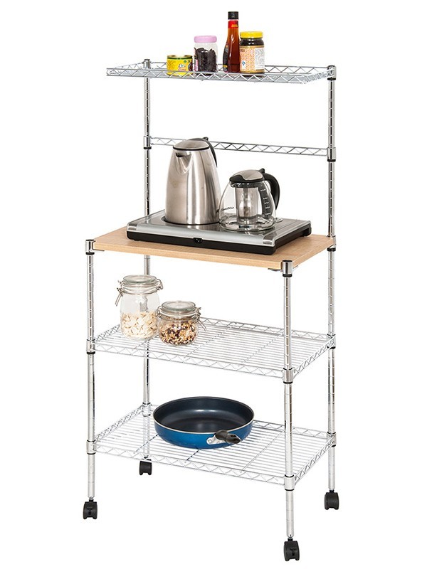 可移動(dòng)微波爐電器收納儲(chǔ)物架 可移動(dòng)微波爐電器收納儲(chǔ)物架