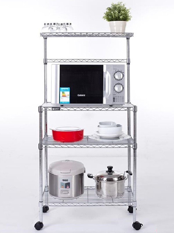 可移動(dòng)微波爐電器收納儲(chǔ)物架 可移動(dòng)微波爐電器收納儲(chǔ)物架